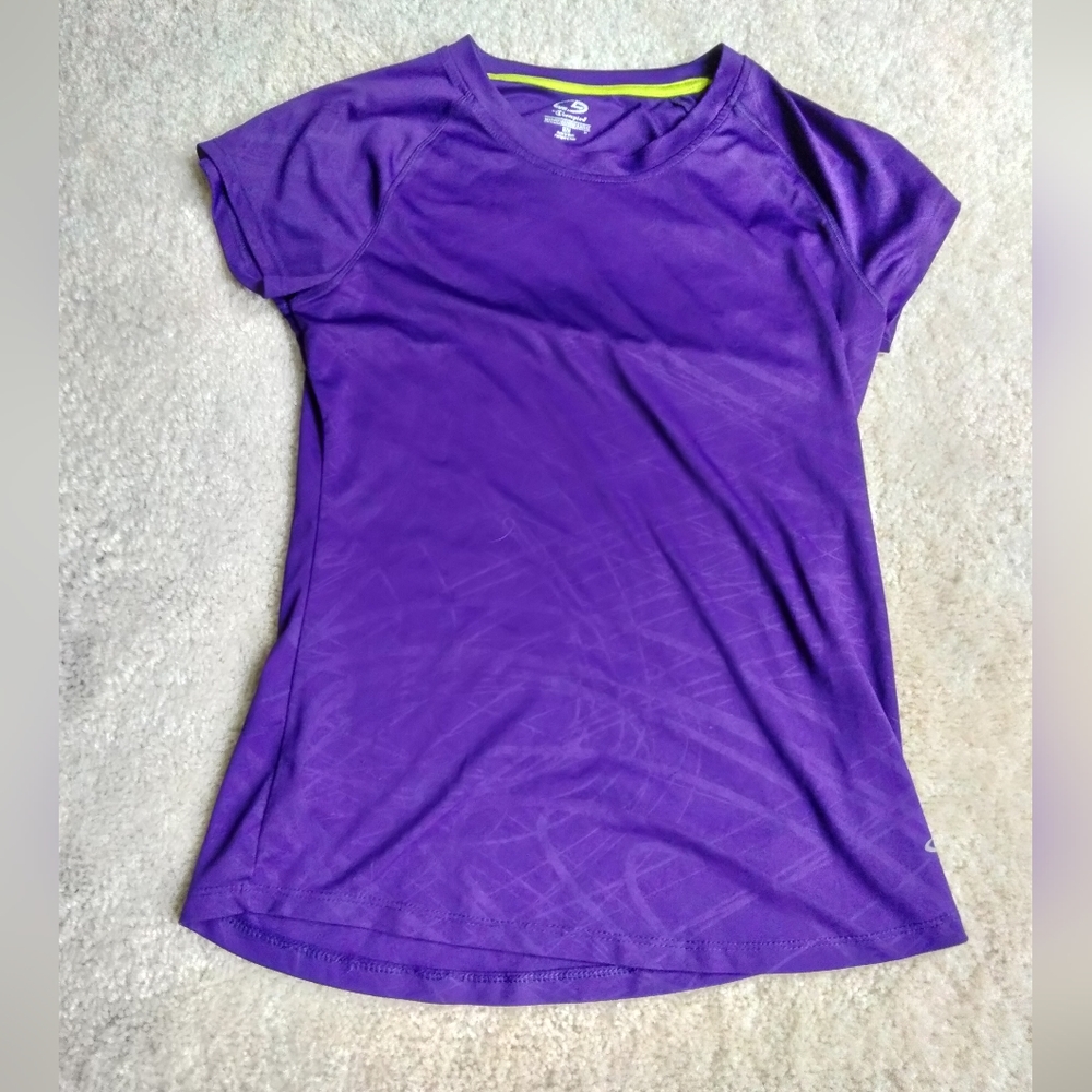 Small Purple Champion gym shirt